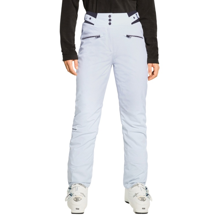 Ziener Winter Ski Trousers Tilla-Z (waterproof, windproof, snow gaiter, slim) long 2025 light blue ladies